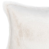 Taiga Faux Fur Lumbar Pillow, Ivory-Accessories-High Fashion Home