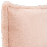 Taiga Faux Fur Lumbar Pillow, Peach-Accessories-High Fashion Home