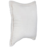 Taiga Faux Fur Pillow, Ivory-Accessories-High Fashion Home
