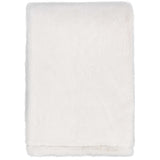Taiga Faux Fur Throw, Ivory