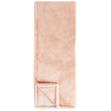 Taiga Faux Fur Throw, Peach