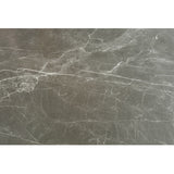 Taji Rectangular Dining Table, Gray/Gold Base