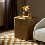 Talessi End Table, Wheat Medium Burl by Four Hands-Furniture - Accent Tables-High Fashion Home
