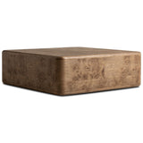 Talessi Square Coffee Table, Wheat Medium Burl by Four Hands-Furniture - Accent Tables-High Fashion Home