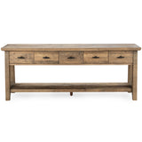 Talladega Rectangular Console Table, Natural