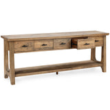 Talladega Rectangular Console Table, Natural