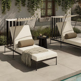 Tally Adjustable Outdoor Chaise, Bombay Flax by Four Hands-Furniture - Chair-High Fashion Home