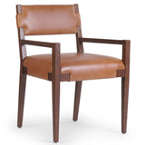 Tamari Leather Arm Chair, Sonoma Chestnut, Set of 2