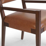 Tamari Leather Arm Chair, Sonoma Chestnut, Set of 2