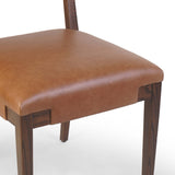 Tamari Leather Dining Chair, Sonoma Chestnut, Set of 2