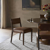 Tamari Leather Dining Chair, Sonoma Chestnut, Set of 2