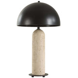 Tanaka Table Lamp, Travertine