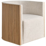 Tanner Swivel Chair, Monique Linen-Furniture - Chairs-High Fashion Home