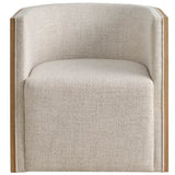 Tanner Swivel Chair, Monique Linen-Furniture - Chairs-High Fashion Home
