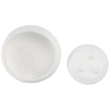 Tapered Bowls w/Lines, White, Set of 2-Accessories-High Fashion Home