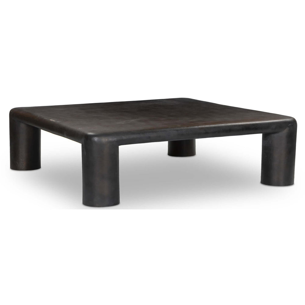 Targon Coffee Table, Bronzed-Furniture - Accent Tables-High Fashion Home