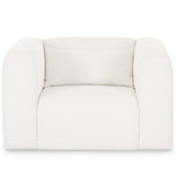 Tarra Chenille Chair, Cream-Furniture - Chairs-High Fashion Home