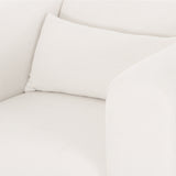 Tarra Chenille Chair, Cream-Furniture - Chairs-High Fashion Home