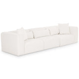 Tarra Chenille Sofa, Cream-Furniture - Sofas-High Fashion Home