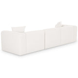 Tarra Chenille Sofa, Cream-Furniture - Sofas-High Fashion Home