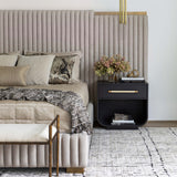 Tarrant King Bed, Monument Oatmeal-Furniture - Bedroom-High Fashion Home
