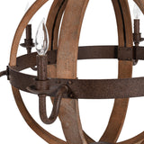 Tarsus Round Chandelier, Brown-Lighting-High Fashion Home