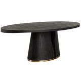 Tasmin Dining Table, Black-Furniture - Dining-High Fashion Home