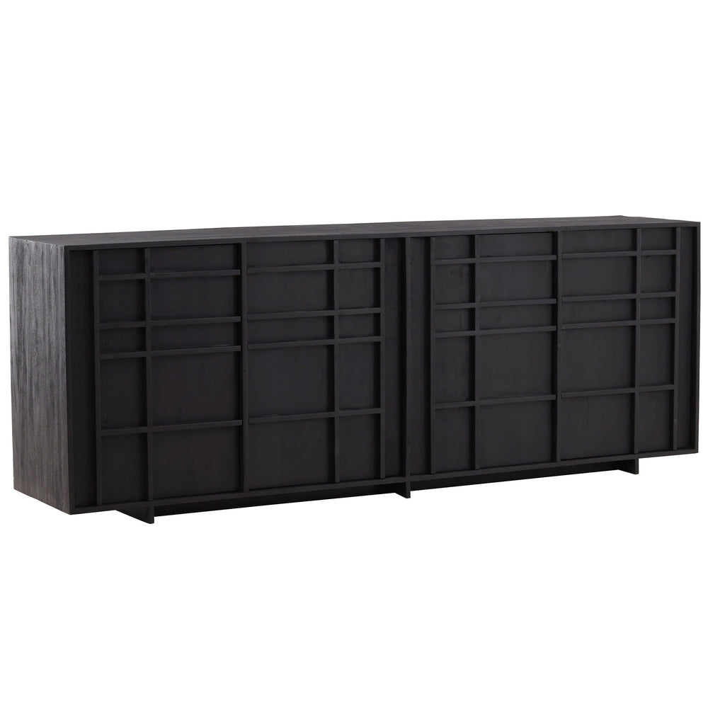 Tasmin Sideboard, Black-Furniture - Storage-High Fashion Home