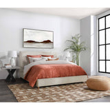 Tate Upholstered Queen Bed, Oatmeal-Furniture - Bedroom-High Fashion Home