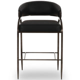 Tatum 2-Tone Counter Stool, Black-Furniture - Chairs-High Fashion Home