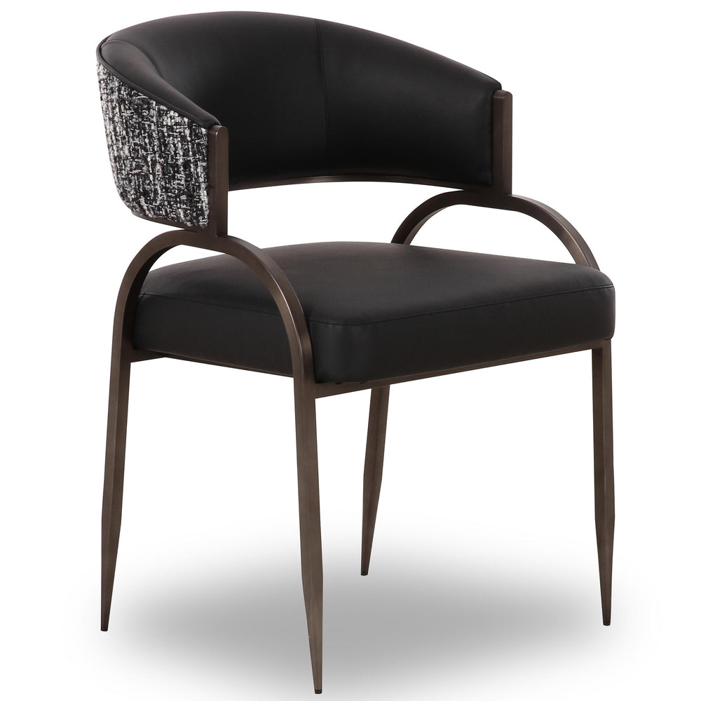 Tatum 2-Tone Dining Chair, Black, Set of 2-Furniture - Chairs-High Fashion Home