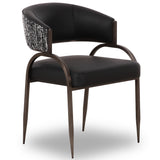 Tatum 2-Tone Dining Chair, Black, Set of 2-Furniture - Chairs-High Fashion Home