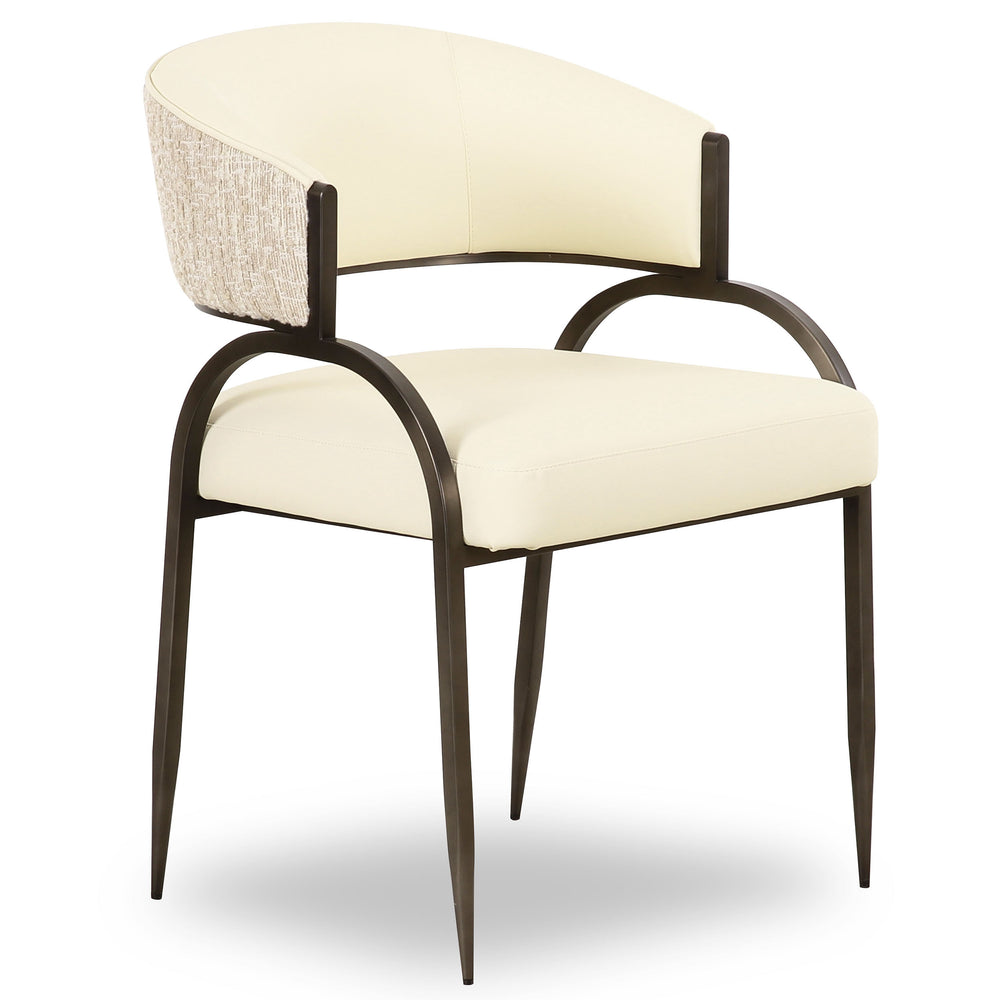 Tatum 2-Tone Dining Chair, Cream, Set of 2-Furniture - Chairs-High Fashion Home