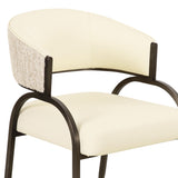 Tatum 2-Tone Dining Chair, Cream, Set of 2-Furniture - Chairs-High Fashion Home