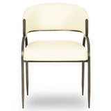 Tatum 2-Tone Jacquard Dining Chair, Cream, Set of 2-Furniture - Dining-High Fashion Home