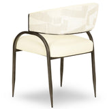 Tatum 2-Tone Jacquard Dining Chair, Cream, Set of 2-Furniture - Dining-High Fashion Home