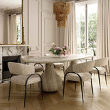 Tatum Dining Chair, Cream-Furniture - Dining-High Fashion Home