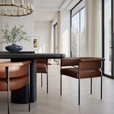 Taylor Dining Chair, Brown, Set of 2-Furniture - Dining-High Fashion Home