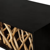 Teak Maze Coffee Table, Walnut