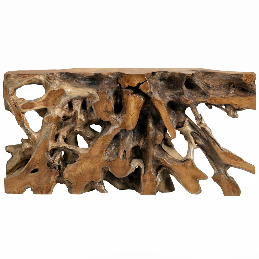 Teak Root Console, Natural – High Fashion Home