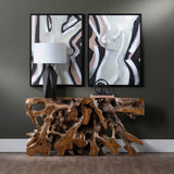 Teak Root Console, Natural-Furniture - Accent Tables-High Fashion Home