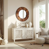 Teakwood Framed Mirror, Natural