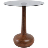 Teardrop Accent Table, Brown