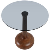 Teardrop Accent Table, Brown