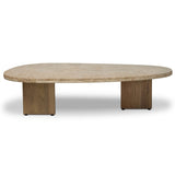 Telma Coffee Table, Beige Lavastone by Four Hands-Furniture - Accent Tables-High Fashion Home