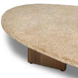 Telma Coffee Table, Beige Lavastone by Four Hands-Furniture - Accent Tables-High Fashion Home