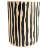 Tempest Outdoor Table, Black Stripes