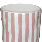 Tempest Outdoor Table, Pink Stripes