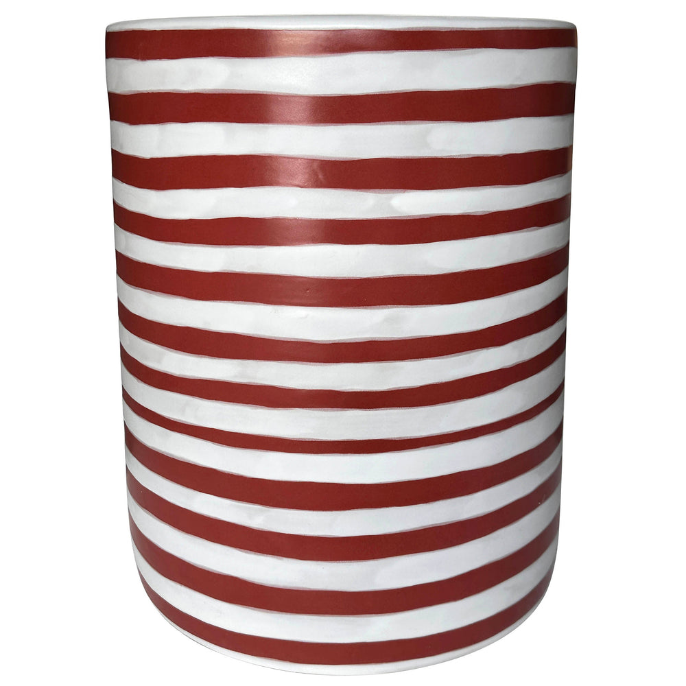 Tempest Outdoor Table, Red Stripes