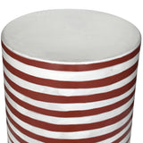 Tempest Outdoor Table, Red Stripes